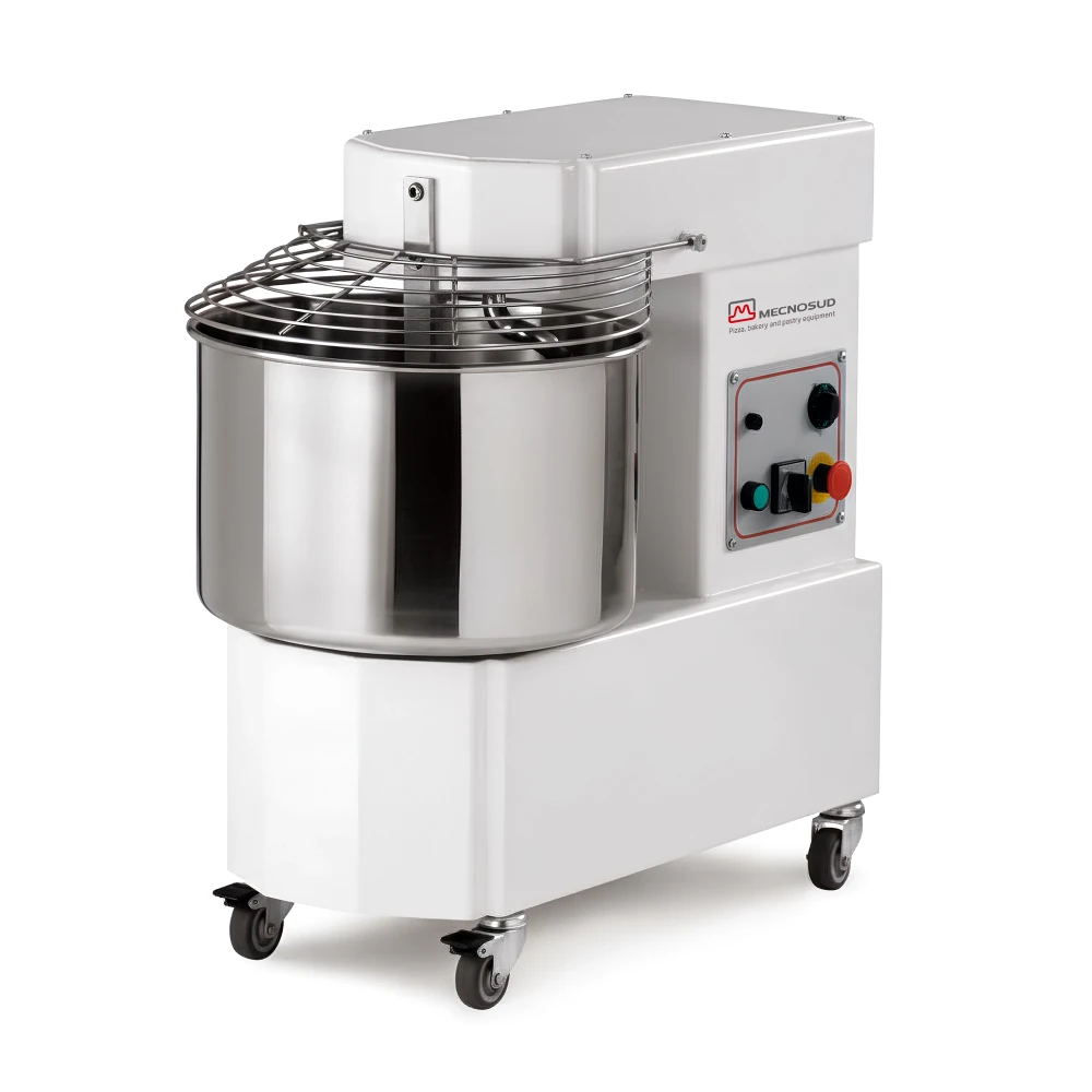 Mecnosud, Spiral Mixer, 25 kg Capacity, 3-Phase, Electric, Stainless Steel