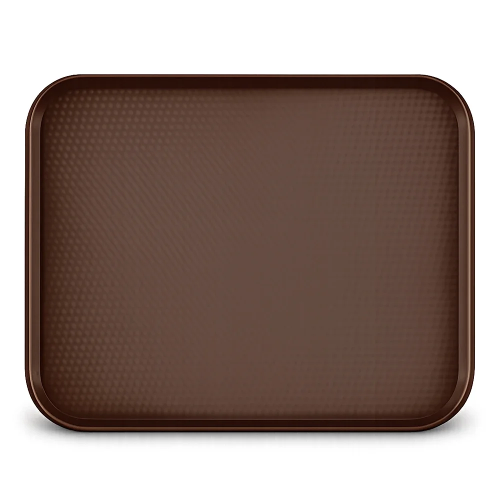 Wundermaxx Fast Food Tray, Rectangular, Brown Color