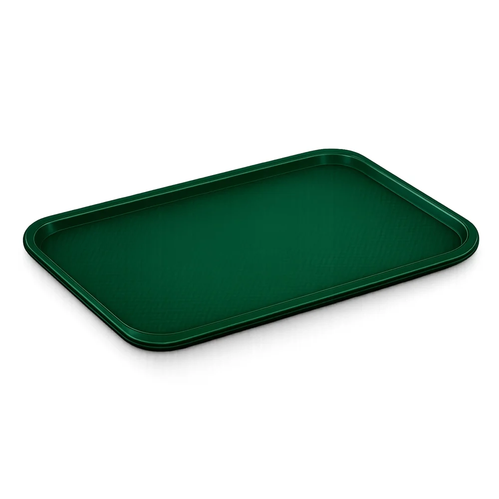 Wundermaxx Fast Food Tray, Rectangular, Green Color
