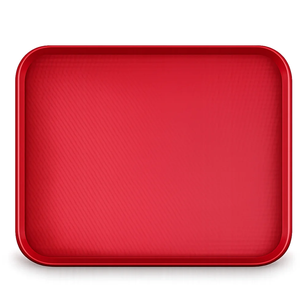Wundermaxx Fast Food Tray, Rectangular, Red Color