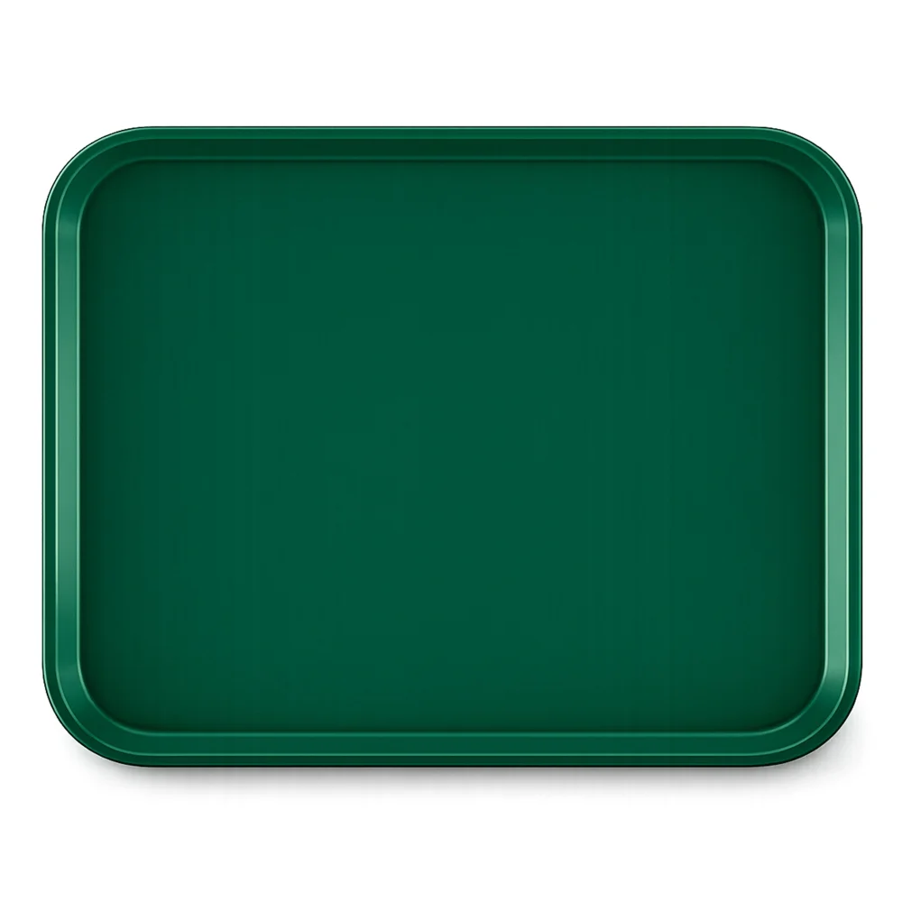 Wundermaxx Fast Food Tray, Rectangular, Plastic, Green Color