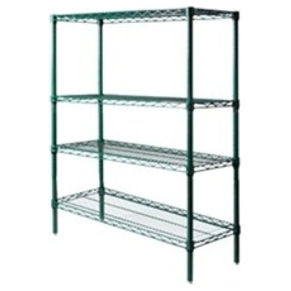4 Tier Wire Shelving Unit 275 kg Load Capacity per Shelf 91 × 53 × 185 cm (L x W x H)