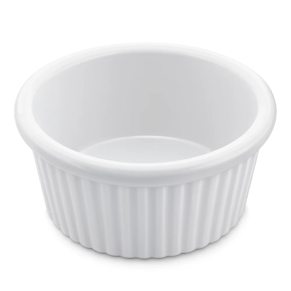 Kulsan Ramekin Ribbed White 2oz