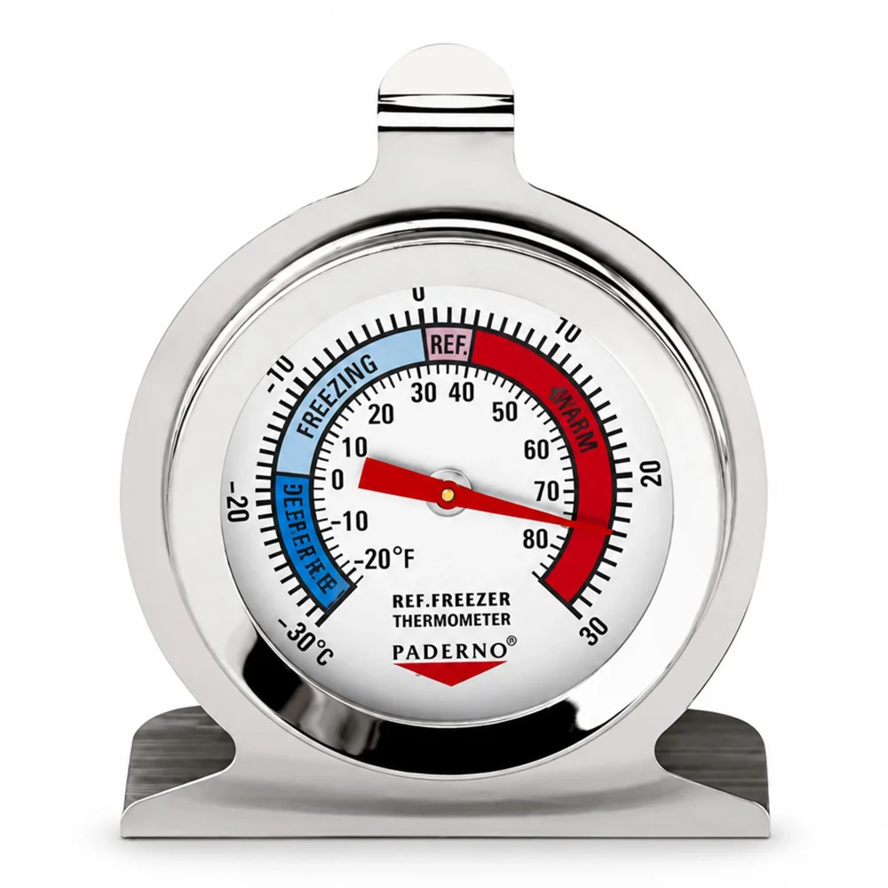 Paderno 19702-00 Fridge Thermometer Ø6 cm Stainless Steel