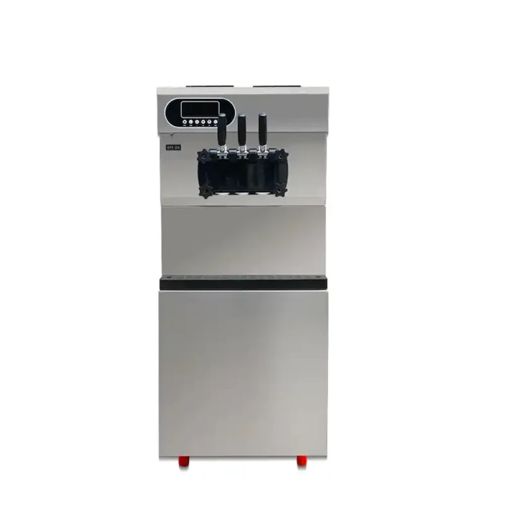 Soft Serve Ice Cream Machine, 25-28 L/h, 1800 W, Dual Embraco Compressors, Night Mode, 76 × 55.5 × 135 cm (W x D x H)