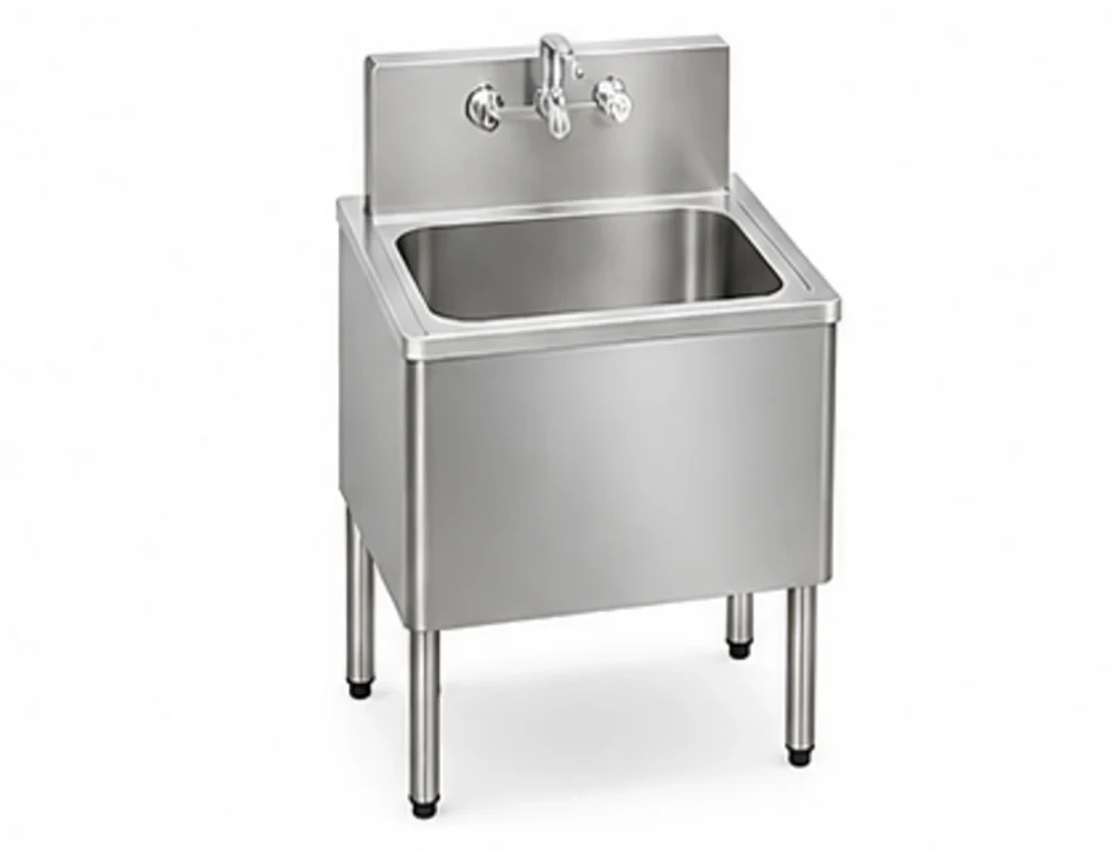 Stainless Steel Mop Sink, 500 × 500 mm (L × W)