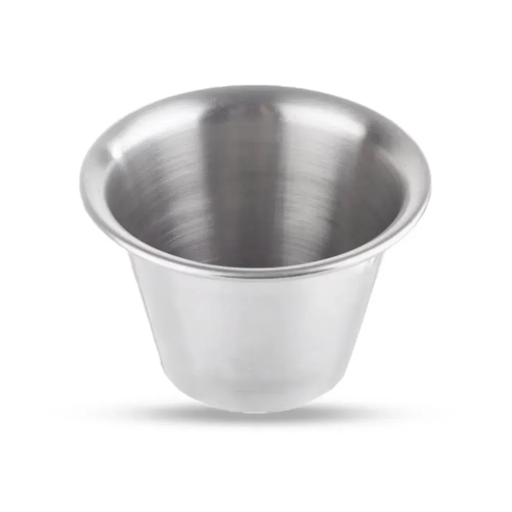 Tablecraft, Sauce Cup, Stainless Steel, 4 oz Capacity, Silver
