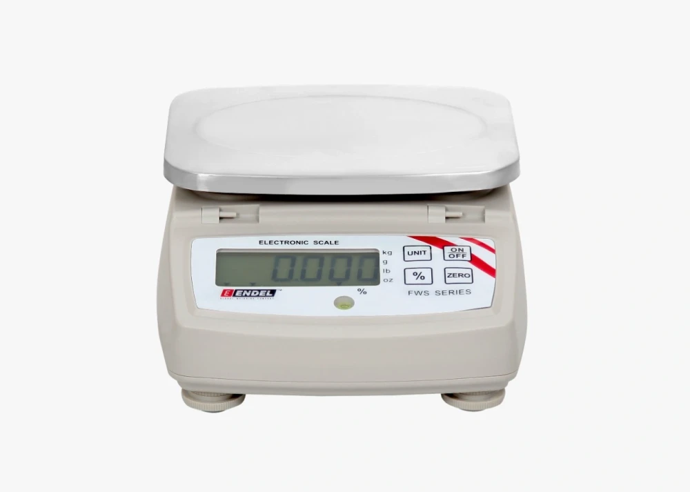 Endel Tabletop Simple Weighing Scale 30 kg Capacity with Green LED Display and Stainless Steel Platter, 210 × 160 mm Pan Size