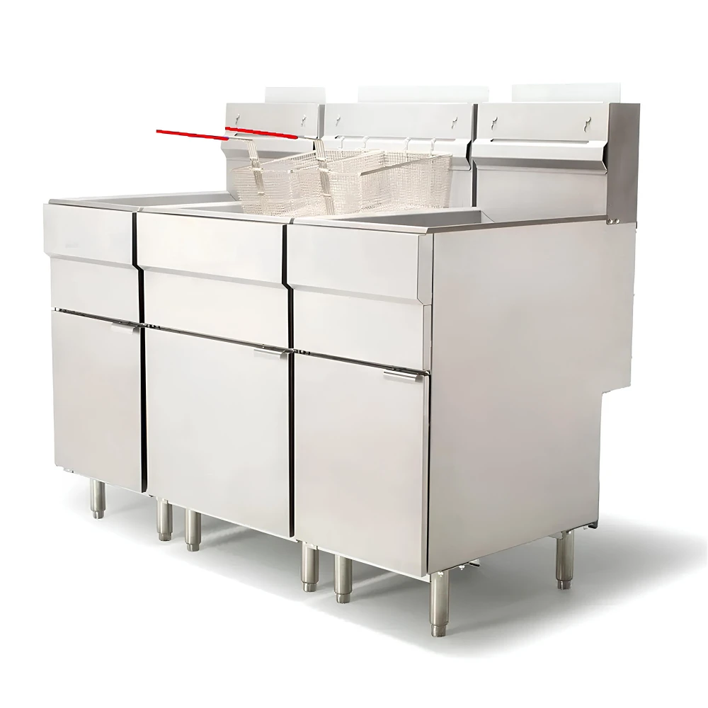 Heavy Duty System, Fryer, 25 L, 2 Baskets, Gas, 120000 BTU