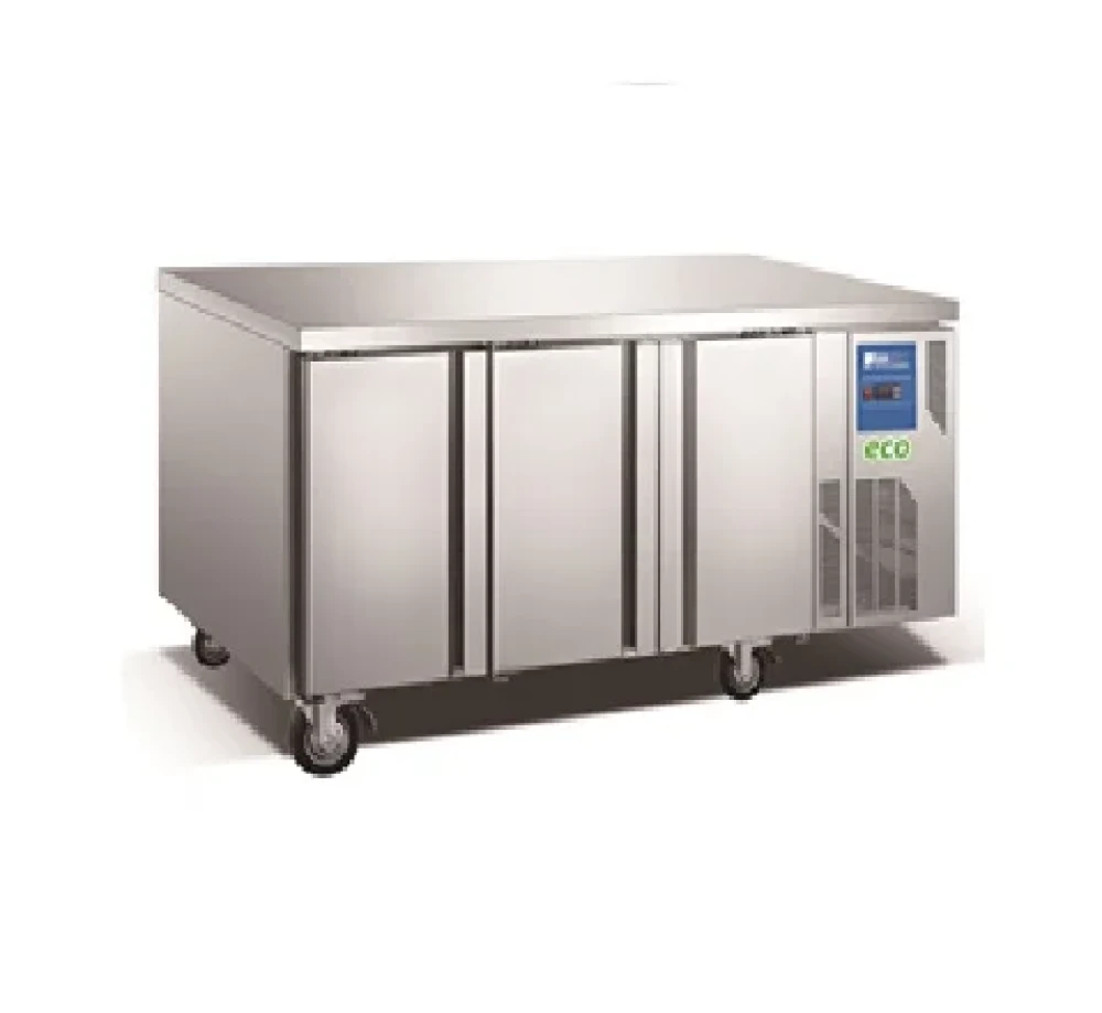 Worktop Chiller 3 Doors, 390 L Capacity, 180 x 70 x 85 (W x D x H) cm