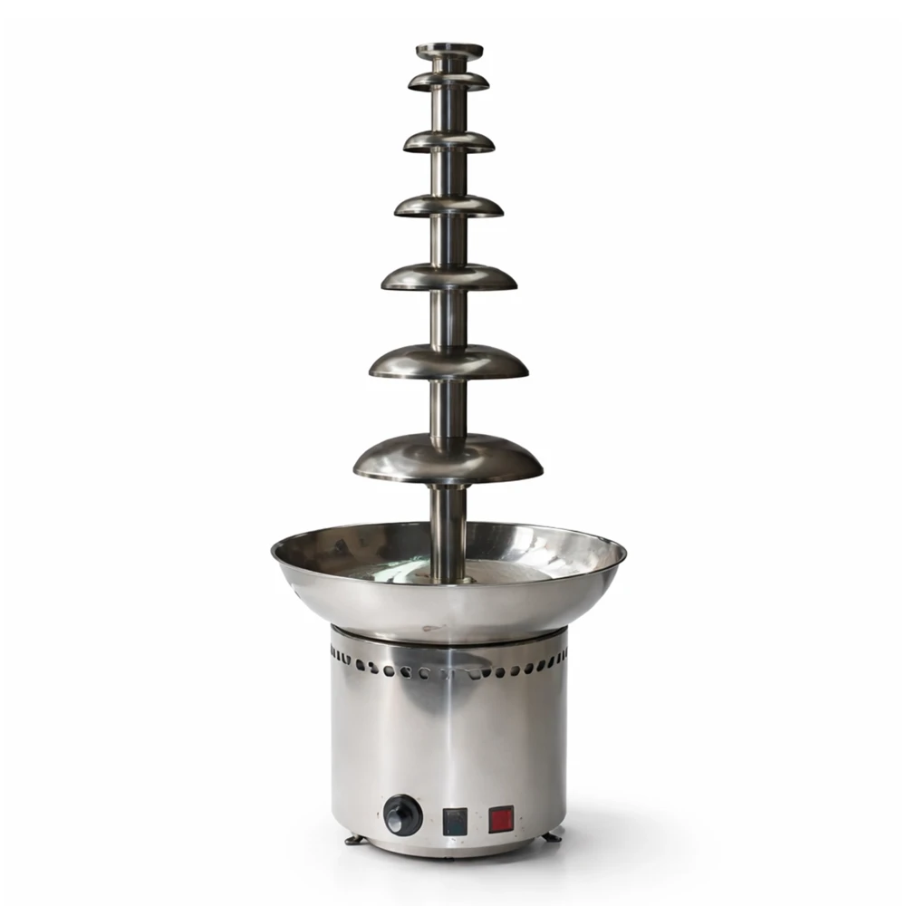 Chocolate Fountain 350 W Electric 7 Tier 8 kg Capacity 30–150°C Temperature Range 43 × 43 × 103 cm (L × W × H)