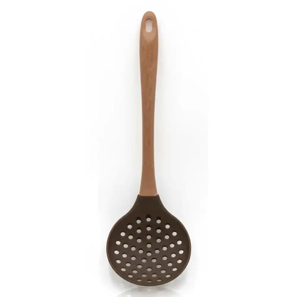 Bisetti Serving Ladle Beechwood & Silicon 34.5 cm Natural Wood