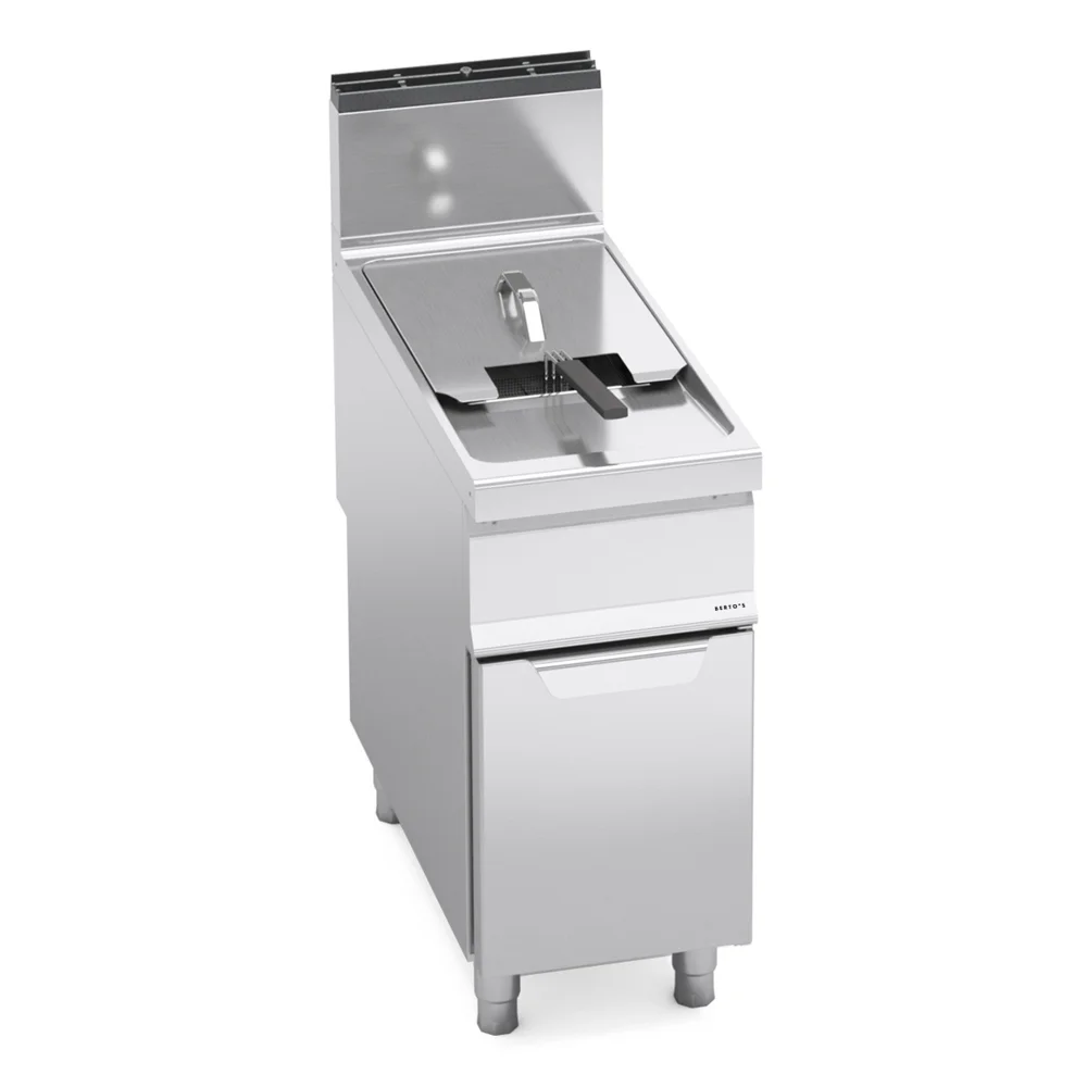 Bertos, Fryer with Cabinet, 20 L, 1 Basket, Gas, 17.5 kW