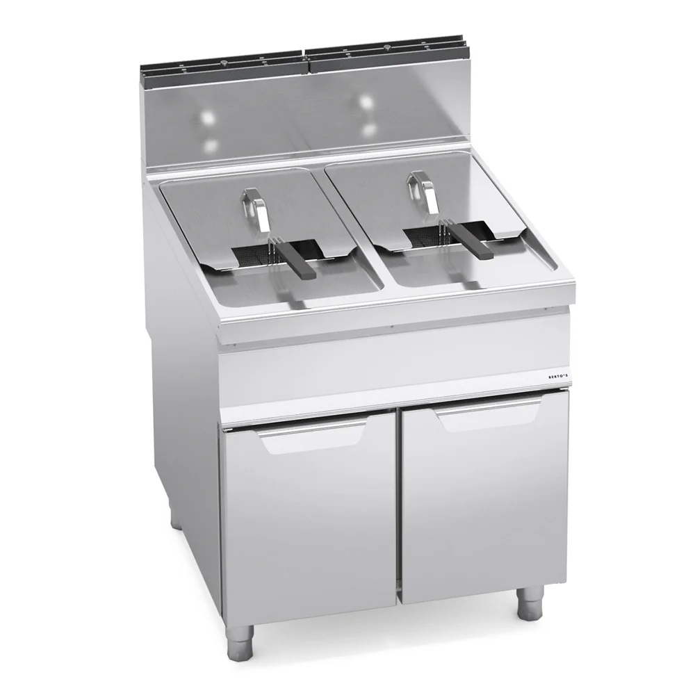 Bertos, Fryer with Cabinet, 20+20 L, 2 Baskets, Gas, 35 kW