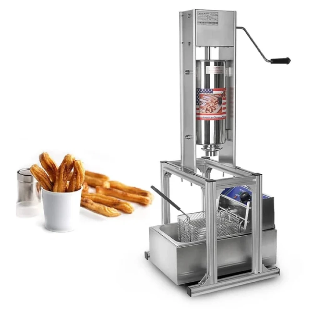 Commercial Churros Machine 5 L, 2.5 kW, 220 V, 20 mm Hopper, 460 mm Height