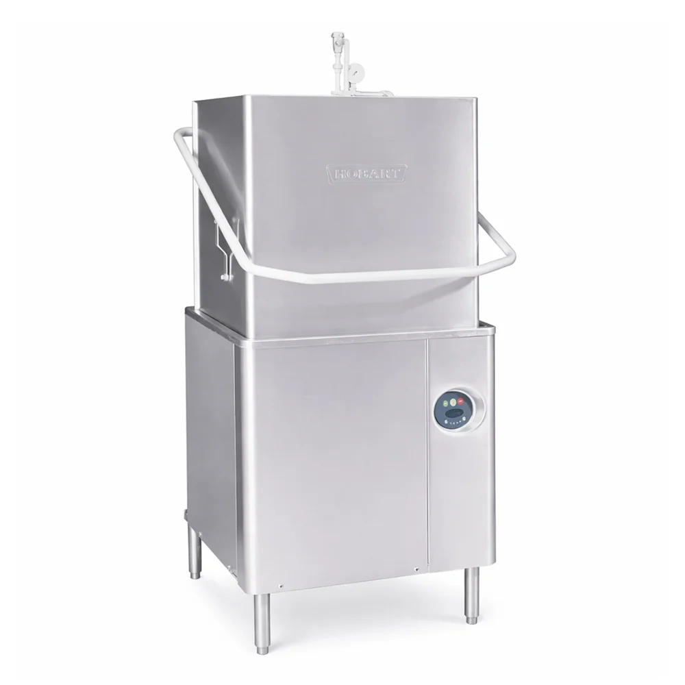 Hobart Door Type Dishwasher 53L Wash Tank, 58–65 Racks/Hour, 500 × 500 mm Basket, 5 kW, Stainless Steel, 68.6 × 72.4 × 168.9 cm (W × D × H)