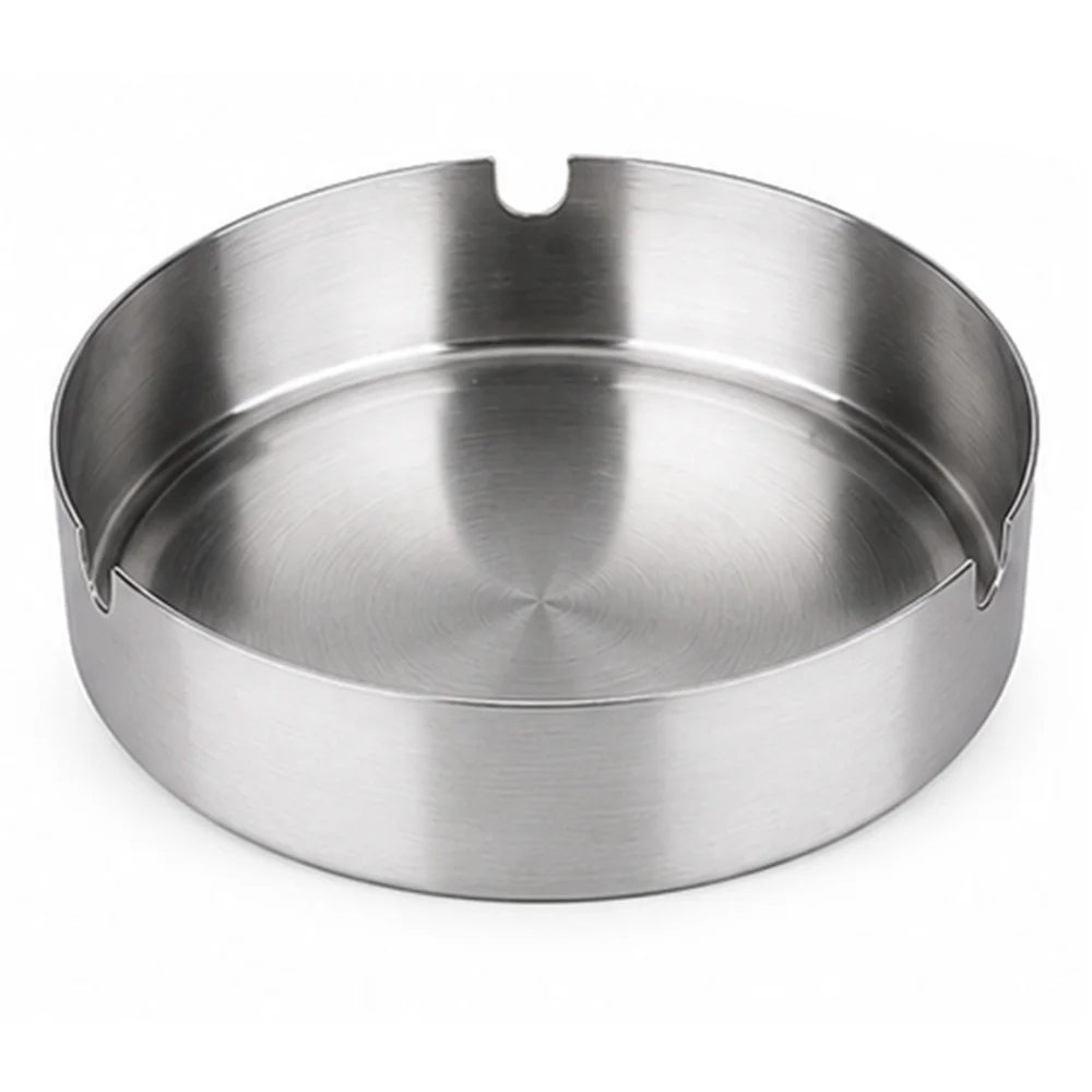 Stainless Steel Ash Tray Straight Edge 10 Cm