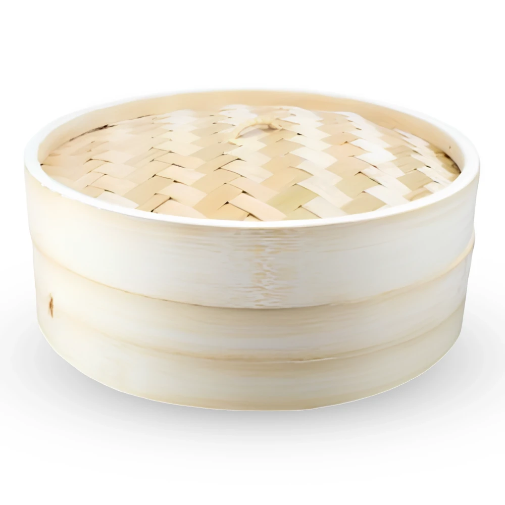 Bamboo Steamer Basket with Lid