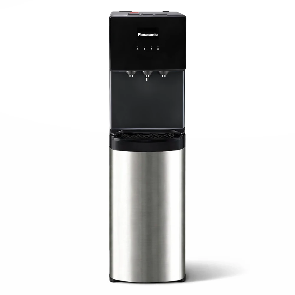 Panasonic, Water Dispenser, Bottom Loading, 3 Taps, Stainless Steel