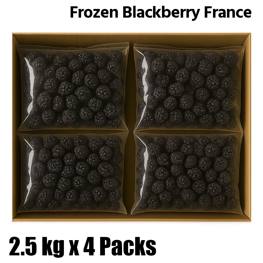 La Fruitiere Blackberry, France, 1 Box (4 Packs x 2.5kg Each)