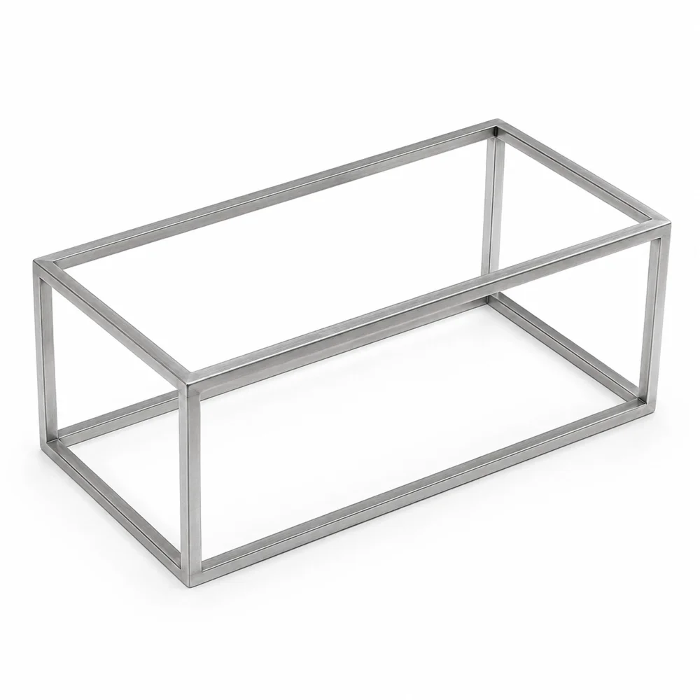 Stainless Steel Buffet Riser Rectangular 36x24.6 Cm