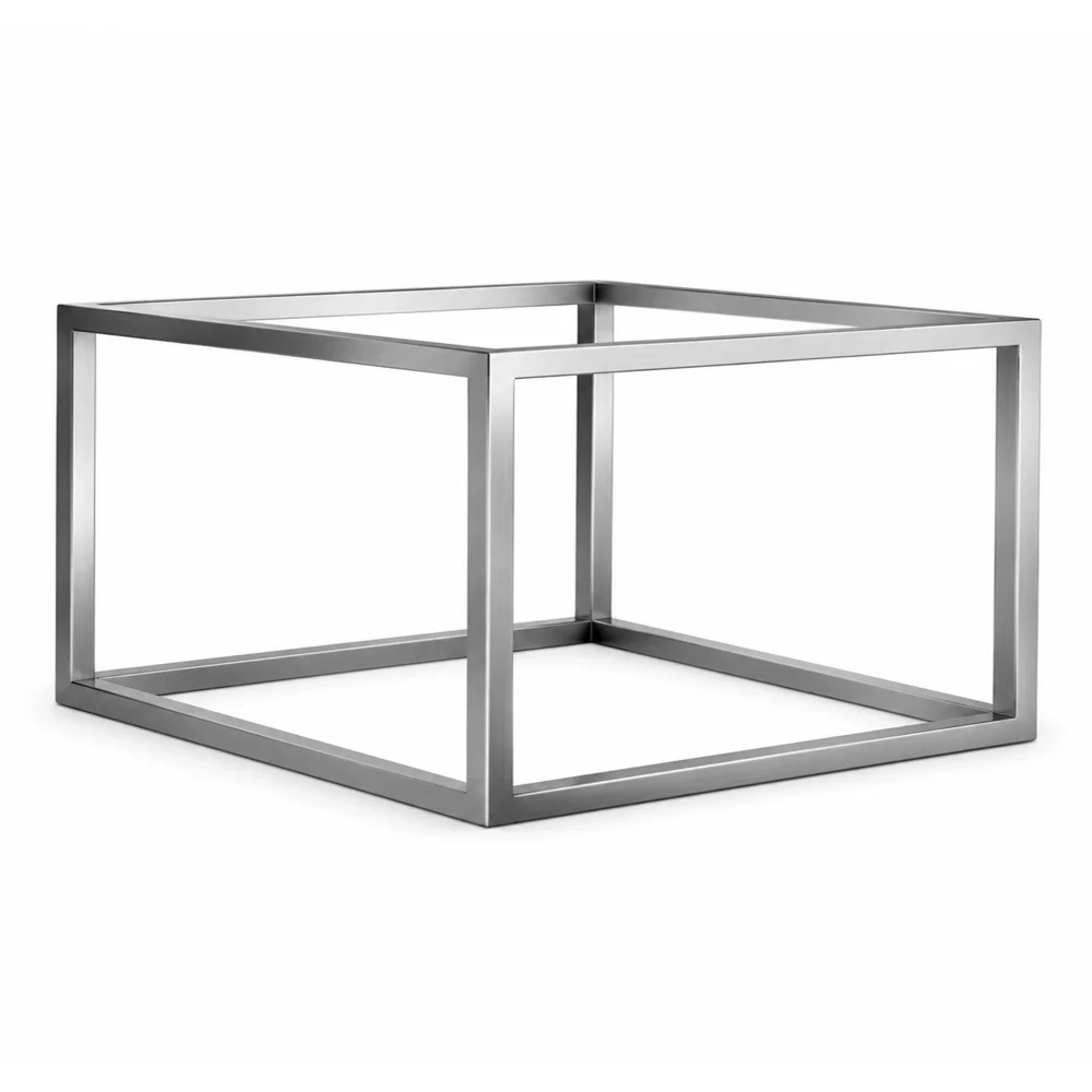 Stainless Steel Buffet Riser Square 18.3x18.3x7.7 Cm