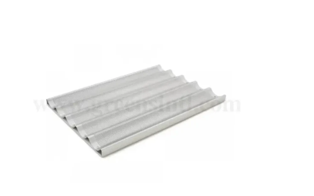 Perforated Aluminium Baguette Baking Tray 60 × 40 ( L x W ) cm
