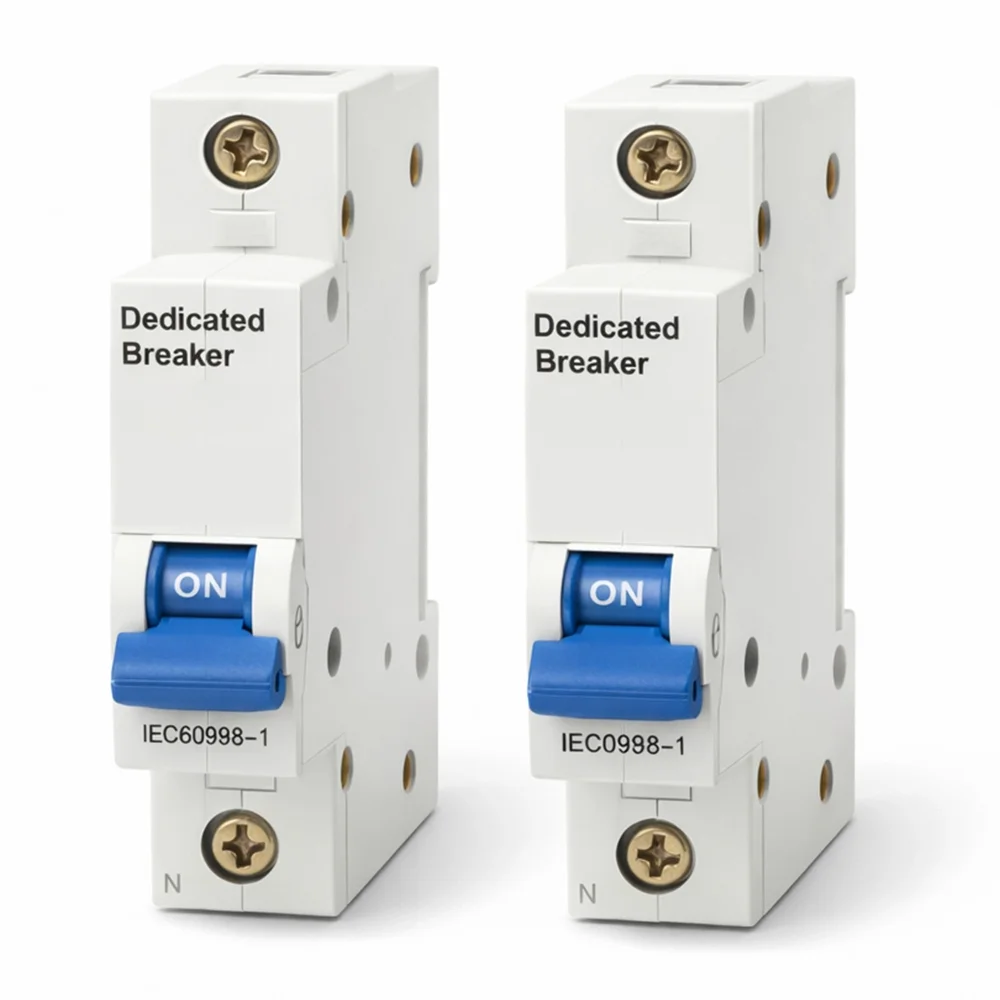 Dedicated Circuit Breaker DIN Rail Mounted Metal Plastic Construction