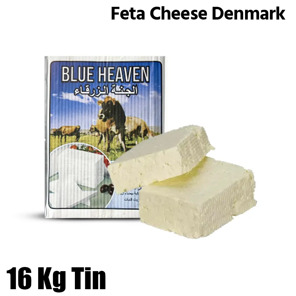 Blue Heaven Feta Cheese, Denmark, 16Kg Tin - For Hotel, Restaurant & Catering Use