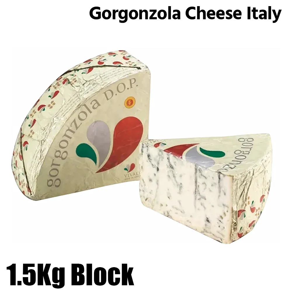 Vivaldi Gorgonzola DOP Cheese, Italy, 1.5Kg Block - For Hotel, Restaurant & Catering Use