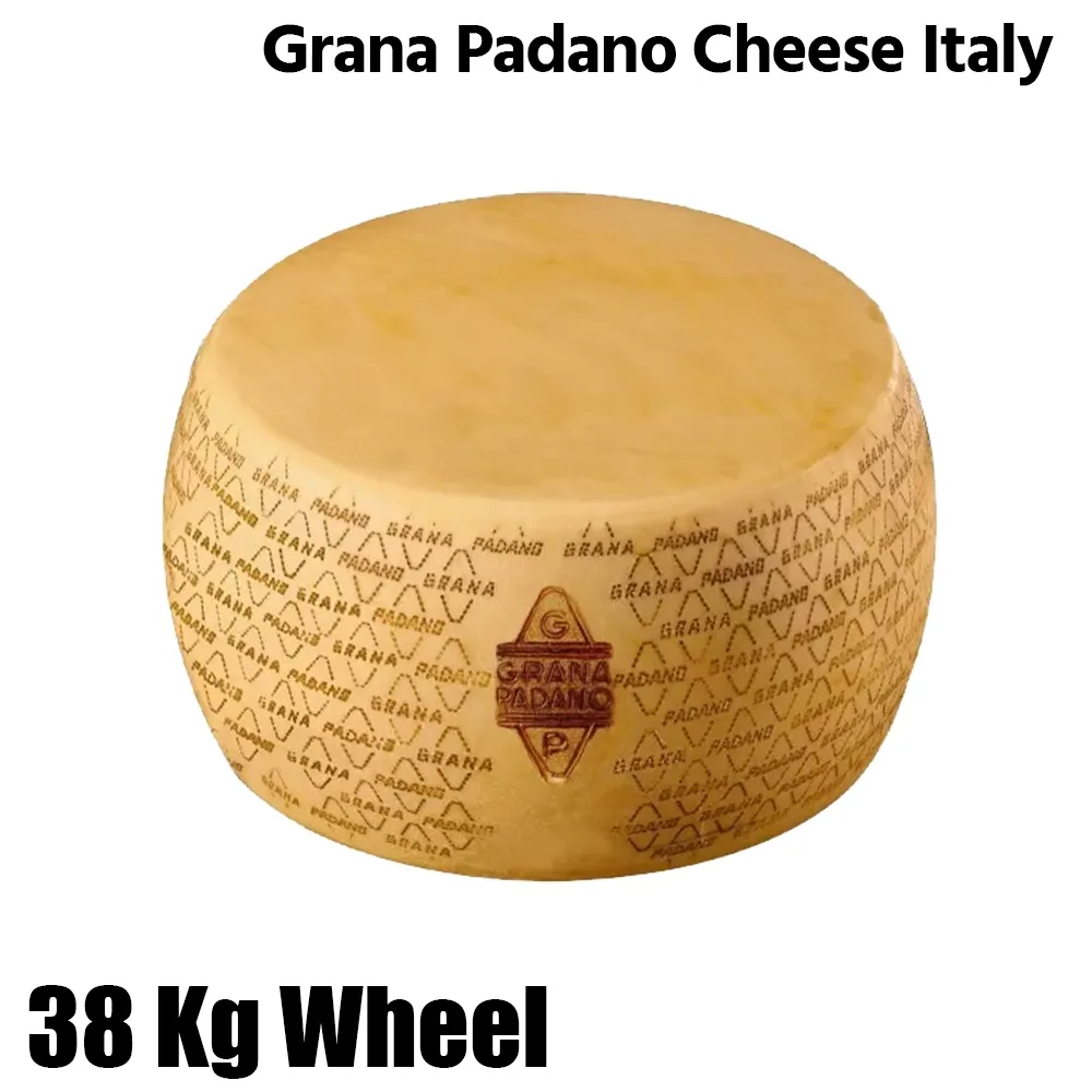 Cremona Grana Padano Cheese, Italy, 38Kg Wheel - For Hotel, Restaurant & Catering Use