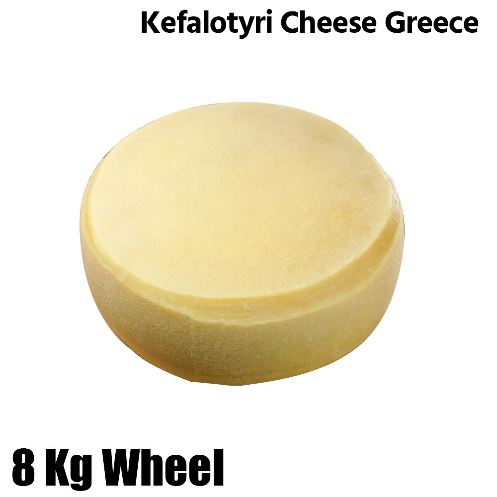 Athens Kefalotyri Cheese, Greece, 8Kg Wheel - For Hotel, Restaurant & Catering Use