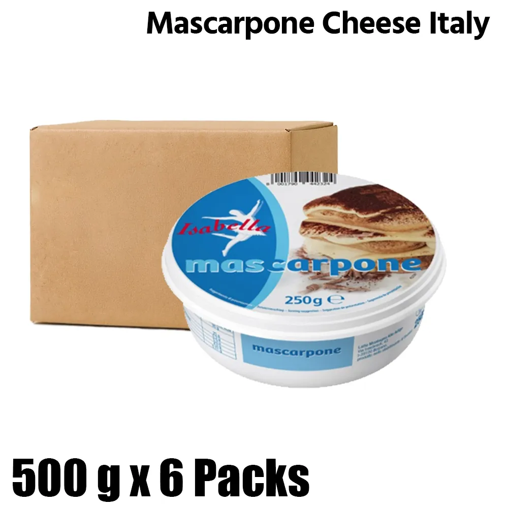 Isabella Mascarpone Cheese, Italy, 3Kg Box (6 Packs x 500gm Each) - For Hotel, Restaurant & Catering Use