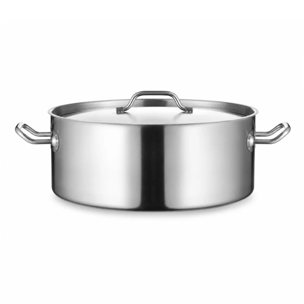 Casserole D45cm x H17cm - 27L with Lid Stainless Steel