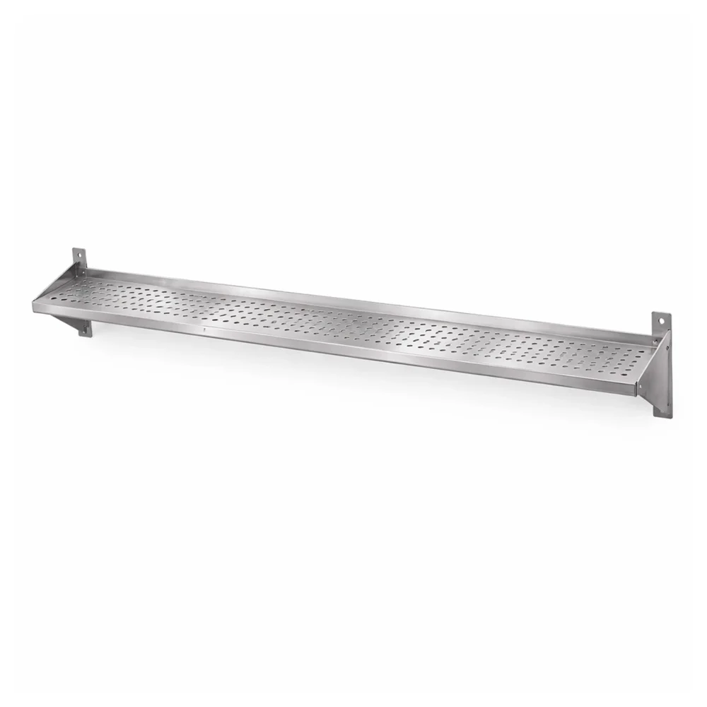 Stainless Steel Perforated Shelf Single Tier 1350 x 350 mm