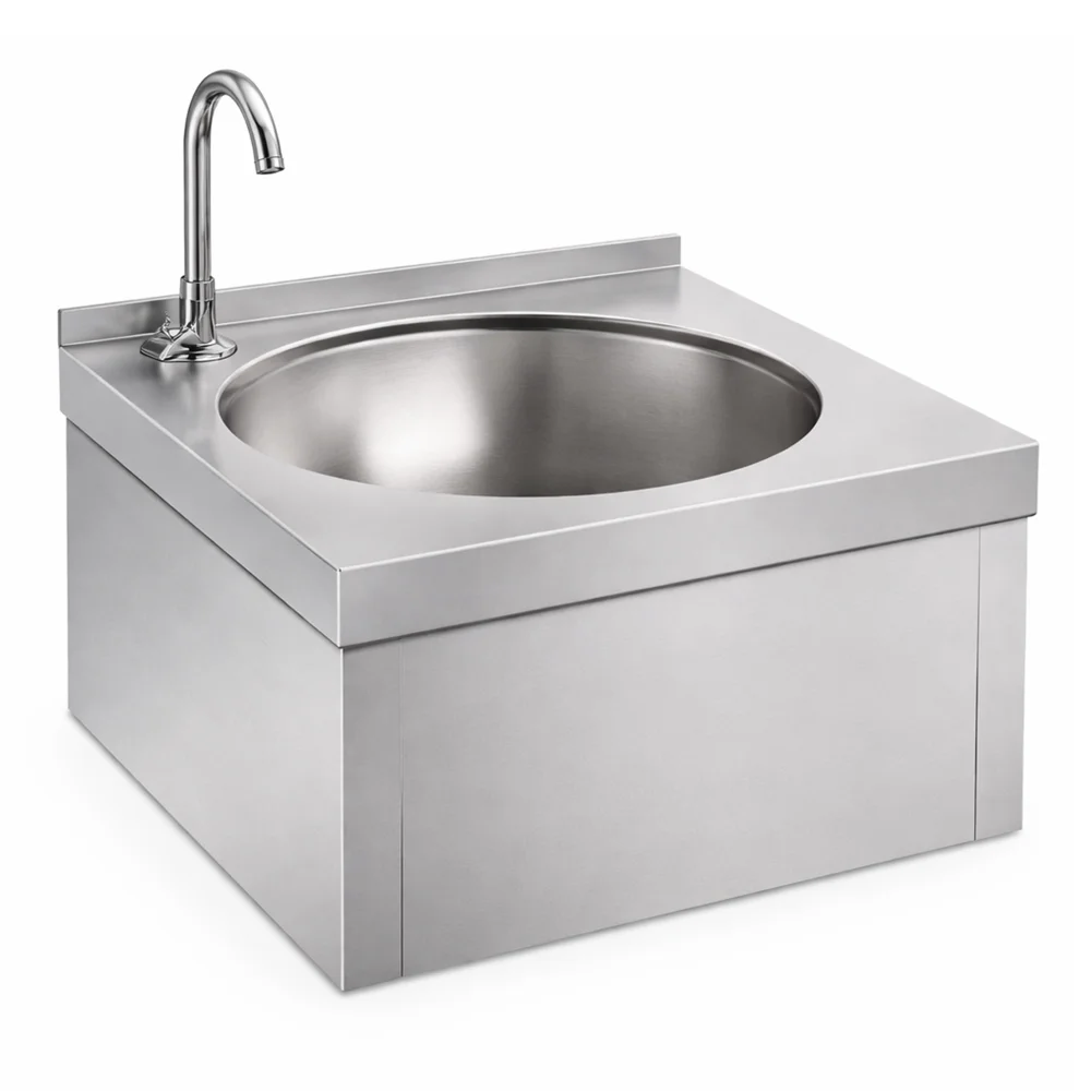 Hand Wash Sink Brushed Finish Stainless Steel Compact Design 40 × 30 cm (L × W)