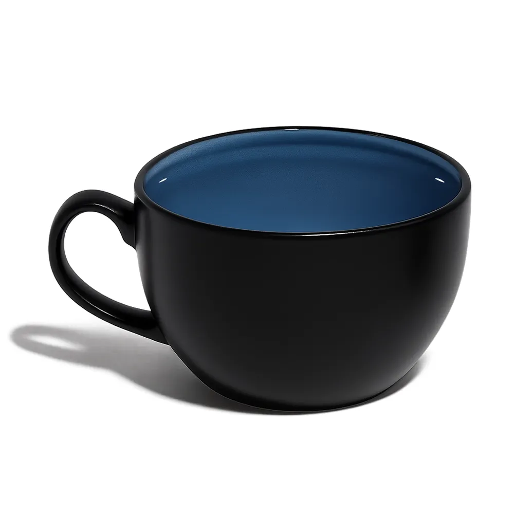 Don Bellini, Porcelain Cup, 8.5oz Capacity, Black