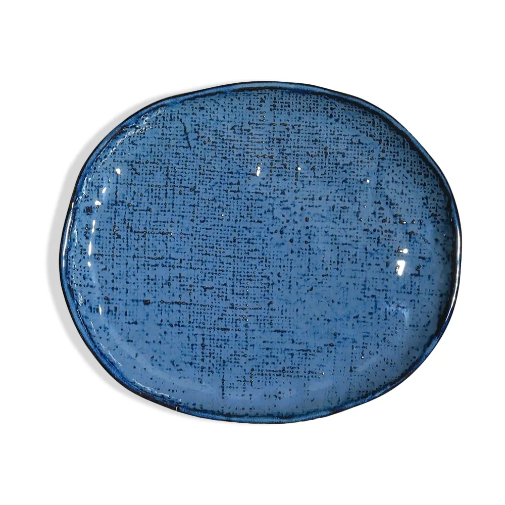 Don Bellini, Porcelain Plate, 21 cm Diameter, Blue