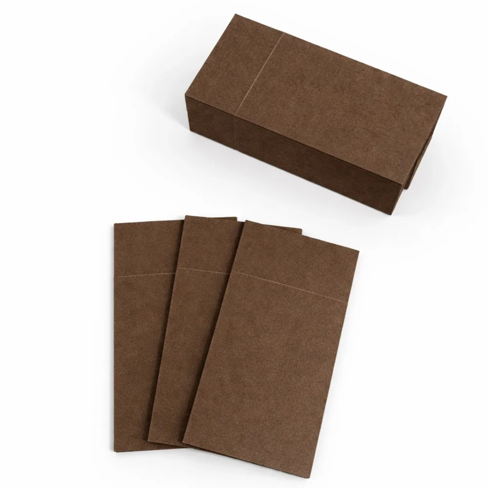Free Plastik Disposable Paper Napkin 40x40 cm Brown, Pack of 1000 pcs
