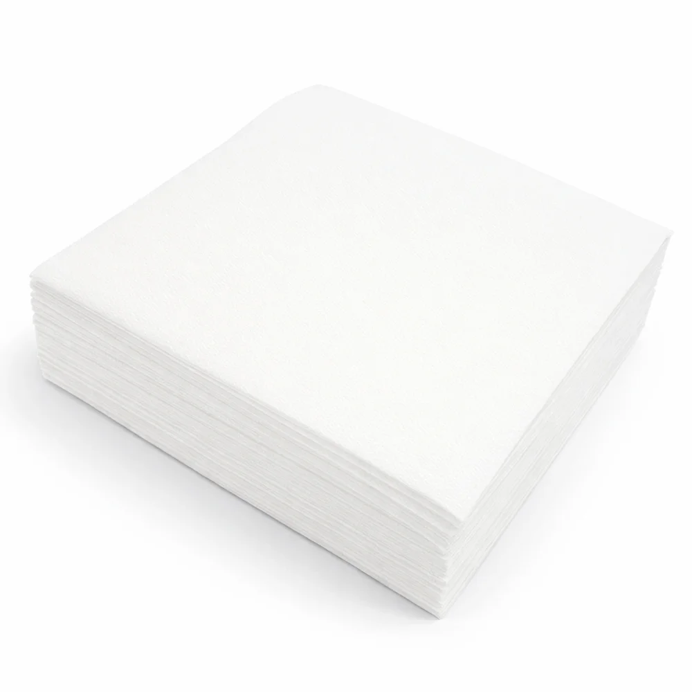 Free Plastik Disposable Paper Napkin 25x25 cm White, With Logo Pack of 1000 pcs