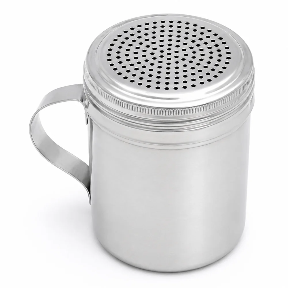 Stainless Steel Dredger With Handle 10 Oz