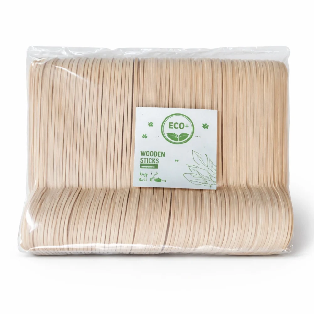 Free Plastik Disposable Table Spoon 16 cm Wooden Pack of 1000 pcs