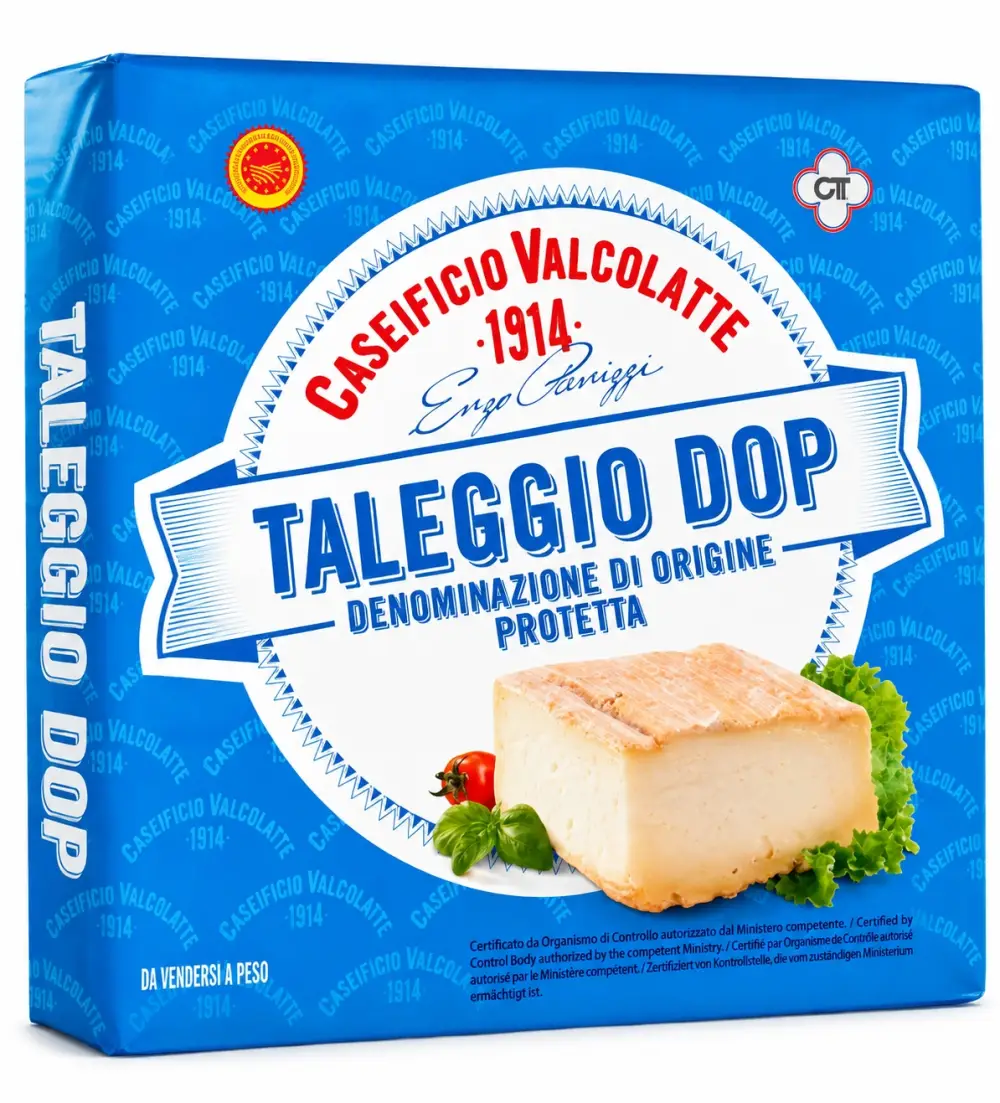 Caseificio Valcolatte Taleggio DOP Cheese Approx. 2.5 KG