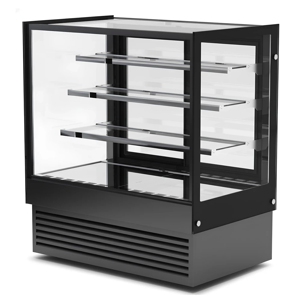 Blend Master, Cake Display Showcase, 3 Shelves, Square Shape, 600 W