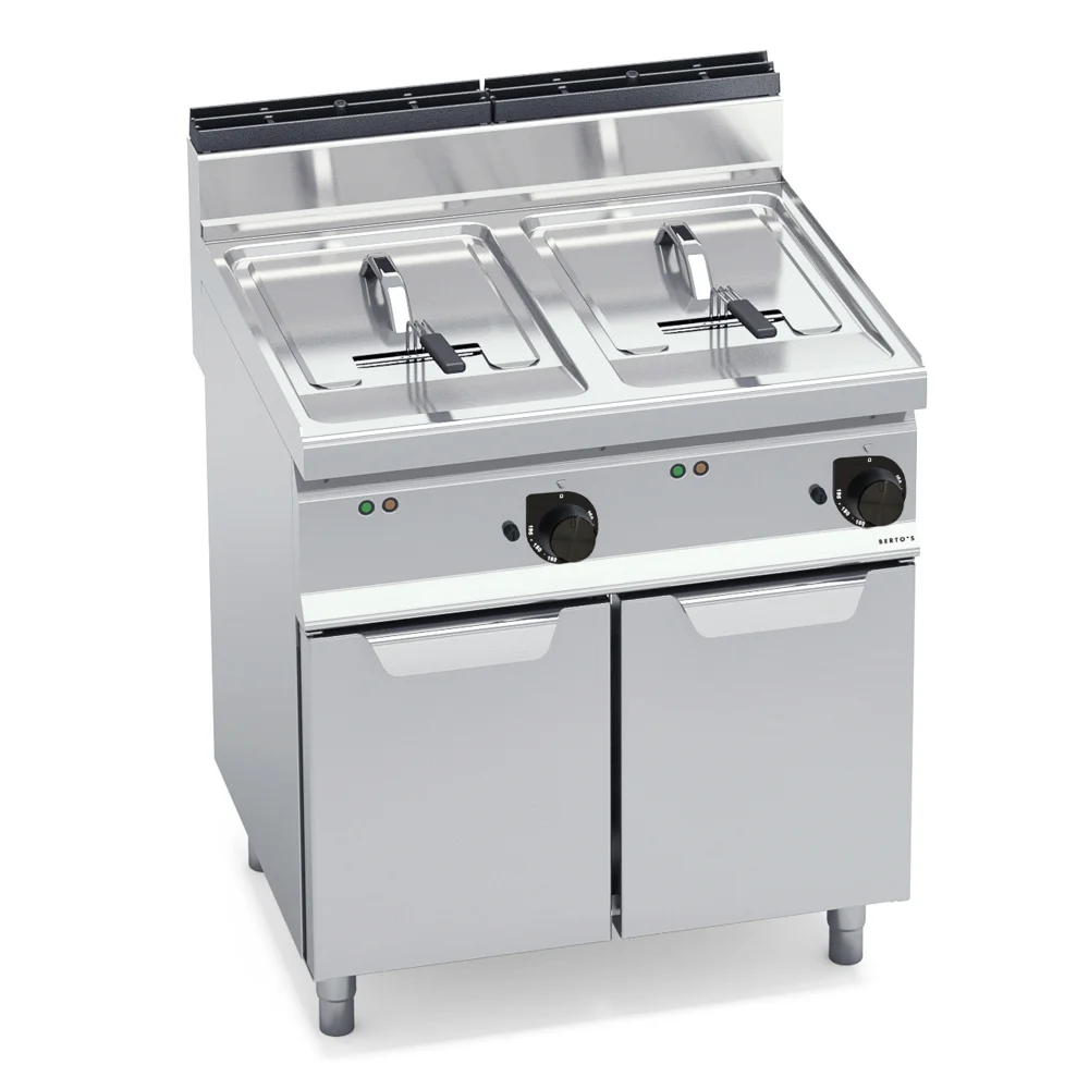 Bertos, Fryer with Cabinet, 10+10 L, 2 Baskets, Electric, 12 kW