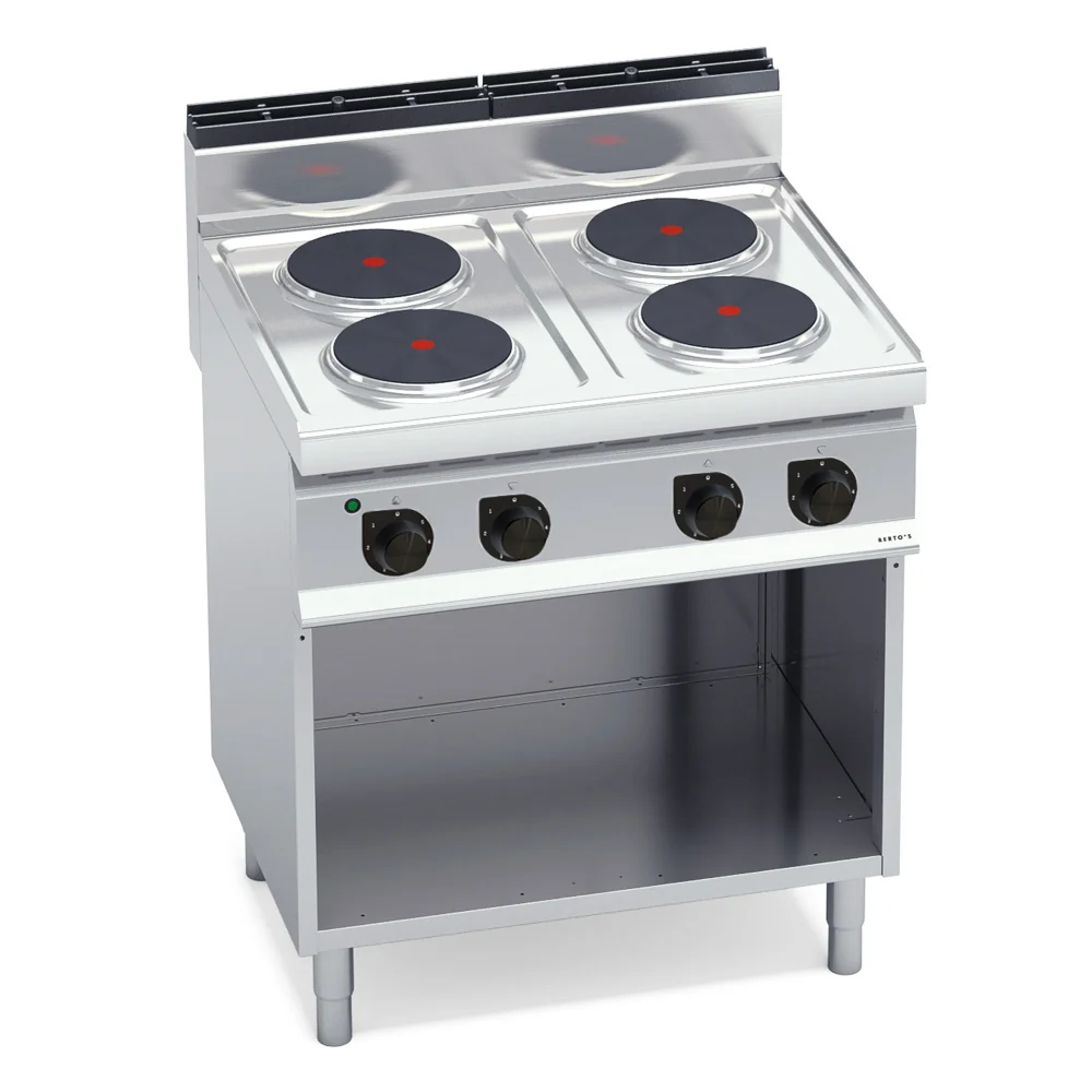 Bertos, Cooking Range, 4 Plates, 10.4 kW, Electric