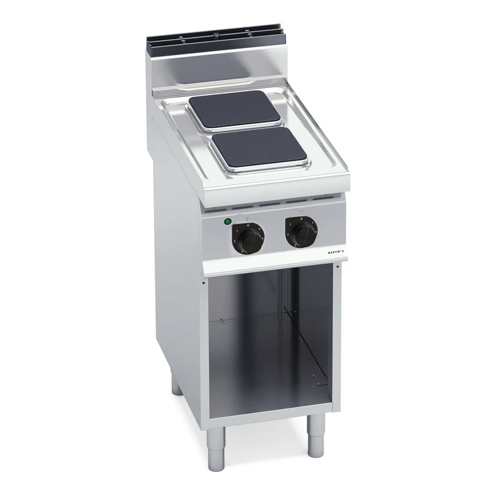 Bertos, Cooking Range with Cabinet, 2 Plates, 5.2 kW, Electric
