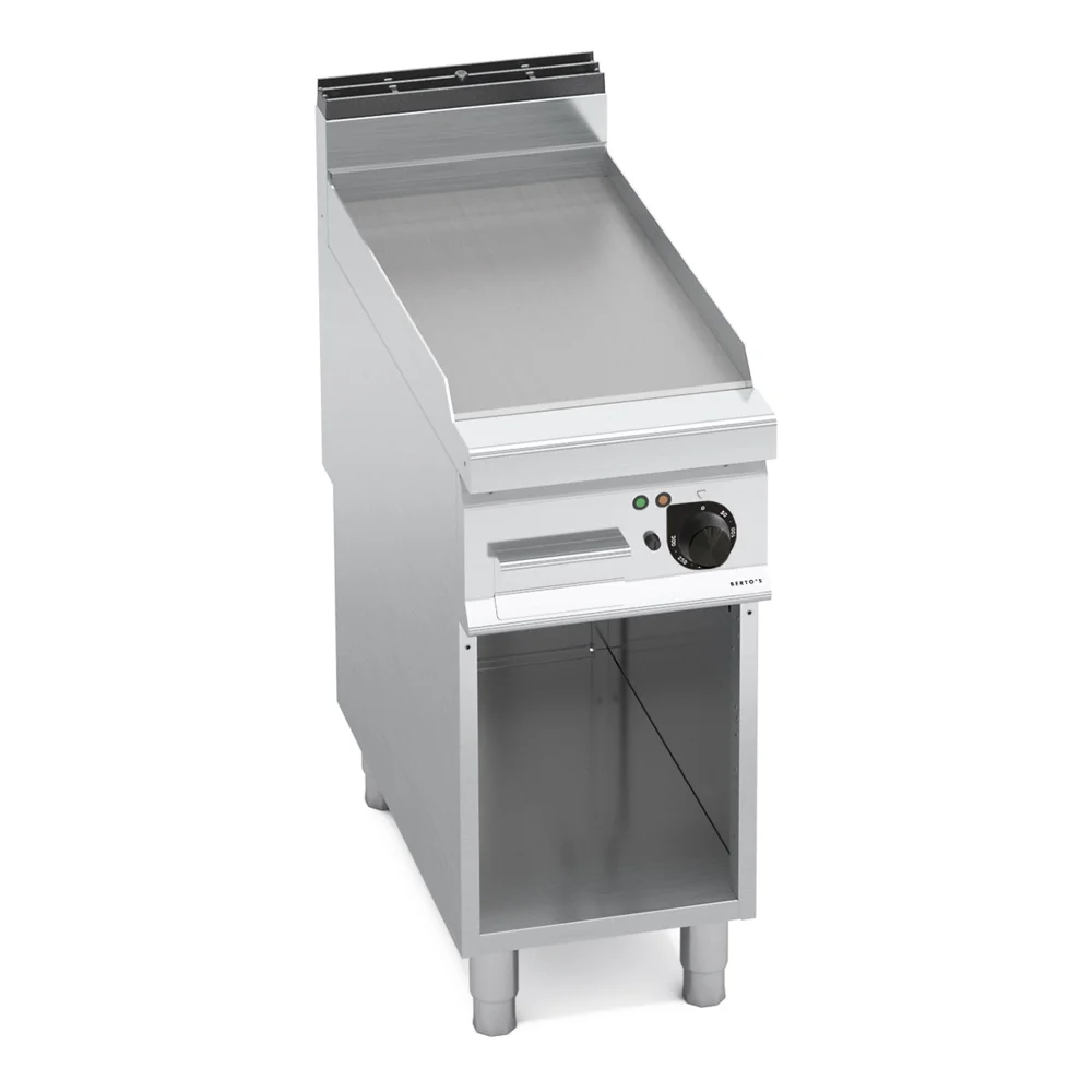 Bertos, Fry Top with Cabinet, Flat Plate, Electric, 5.7 kW