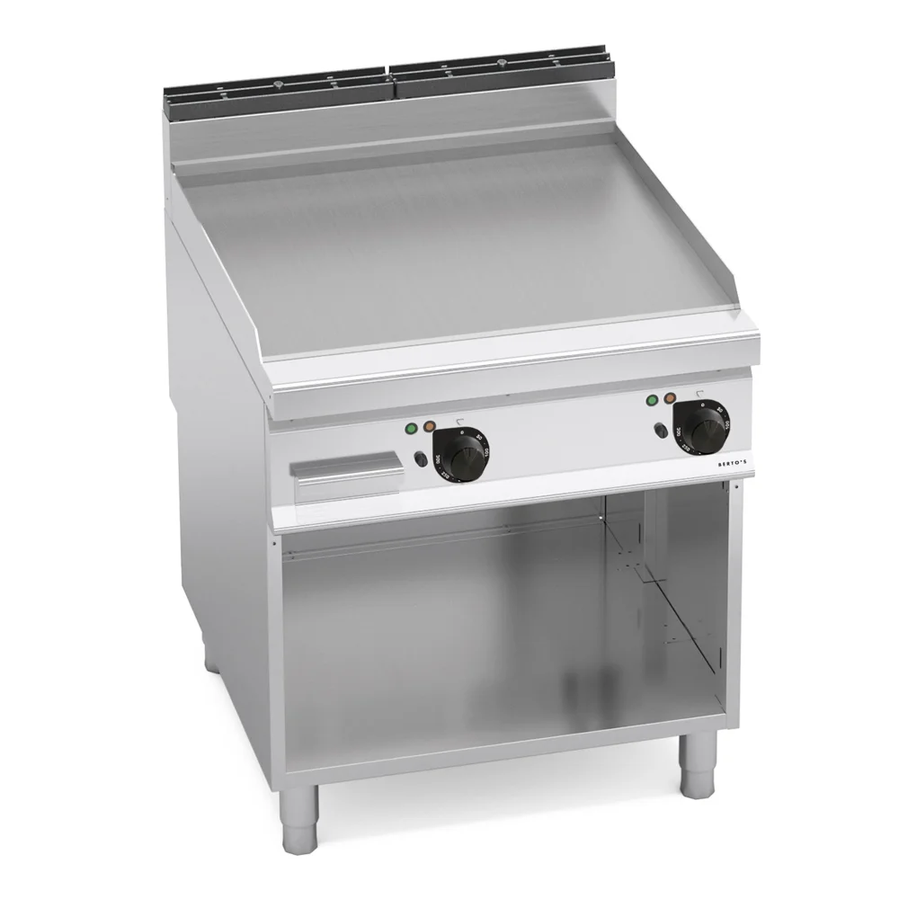 Bertos, Fry Top with Cabinet, Flat Plate, Electric, 11.4 kW
