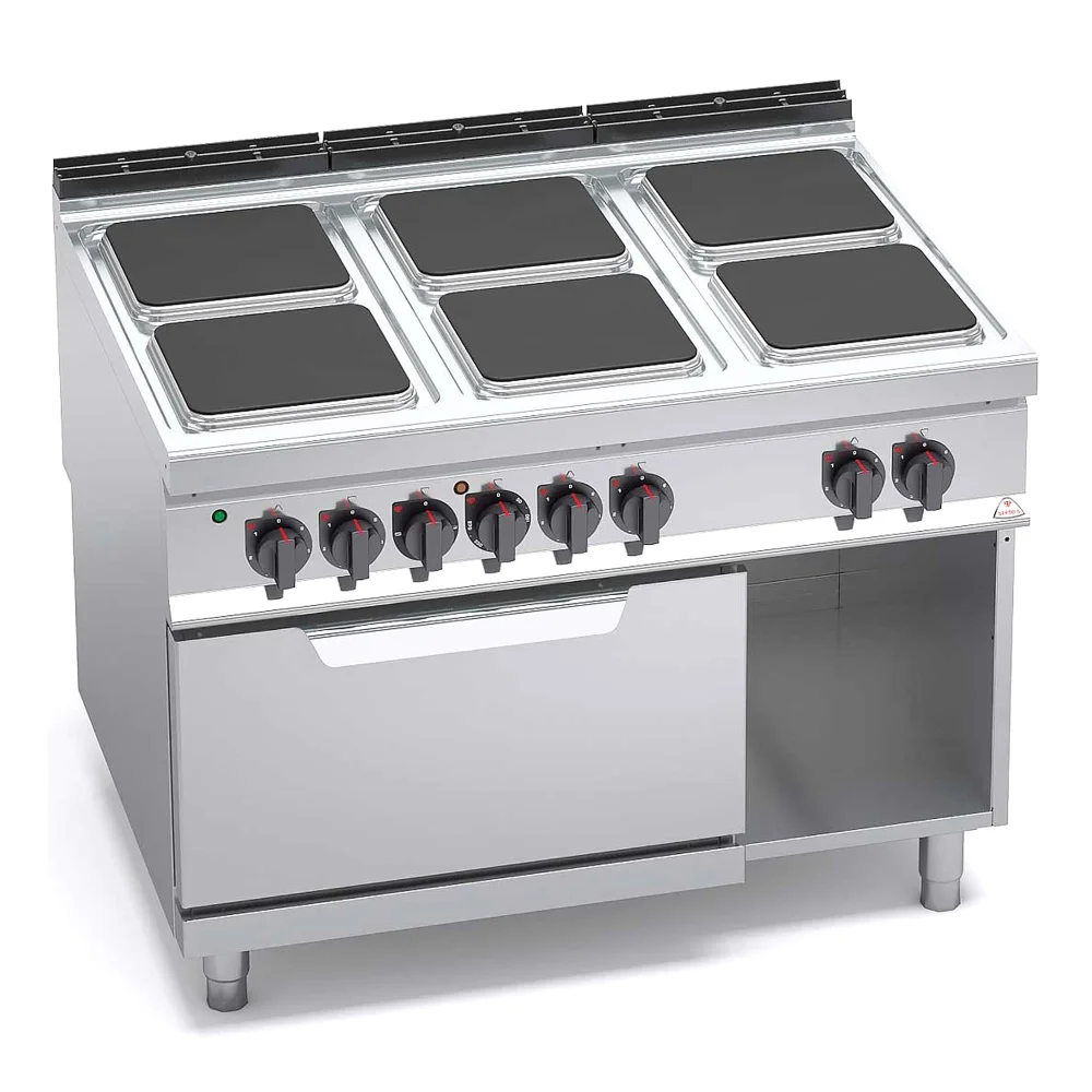 Bertos, Cooking Range With Oven, 6 Plates, 1 Oven, Electric, 28.5 kW